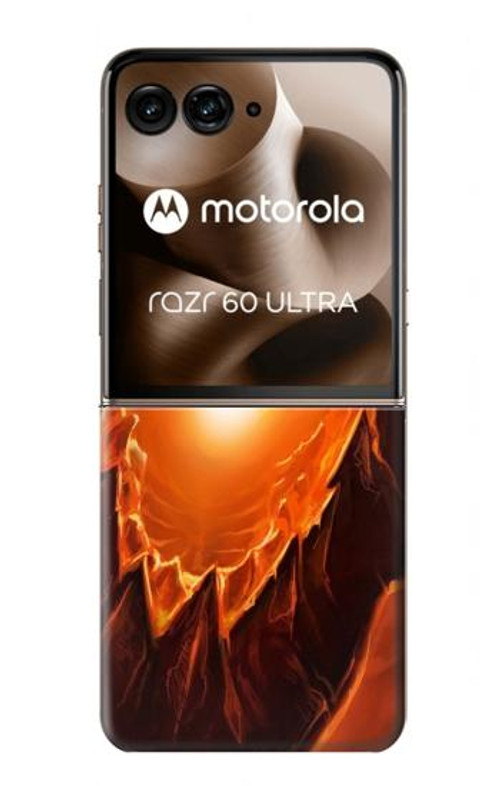 W0414 Fire Dragon Case Cover Custodia e Flip Case per Motorola Razr 60 Ultra, Razr Ultra 2025