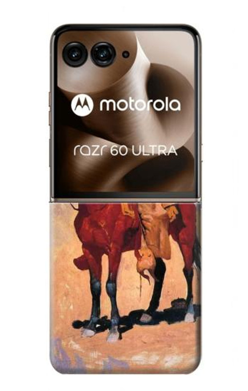 W0772 Cowboy Western Case Cover Custodia e Flip Case per Motorola Razr 60 Ultra, Razr Ultra 2025