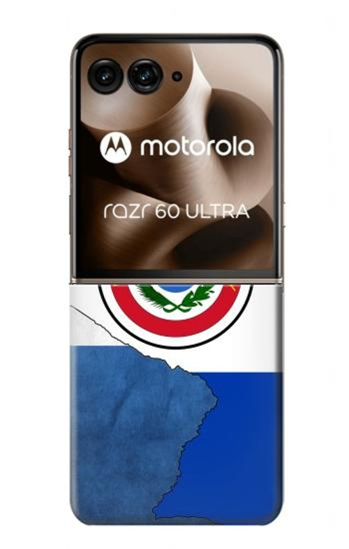 W3017 Paraguay Flag Case Cover Custodia e Flip Case per Motorola Razr 60 Ultra, Razr Ultra 2025
