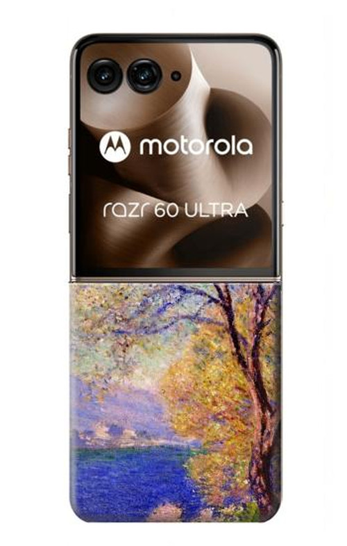 W3339 Claude Monet Antibes Seen from the Salis Gardens Case Cover Custodia e Flip Case per Motorola Razr 60 Ultra, Razr Ultra 2025