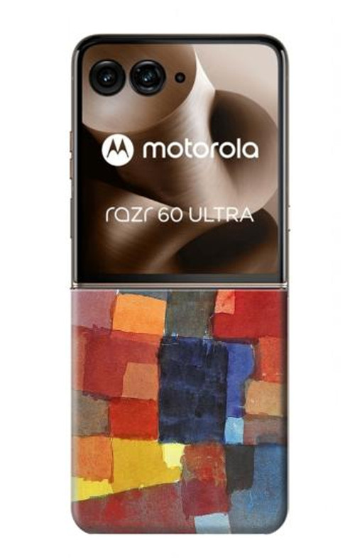 W3341 Paul Klee Raumarchitekturen Case Cover Custodia e Flip Case per Motorola Razr 60 Ultra, Razr Ultra 2025