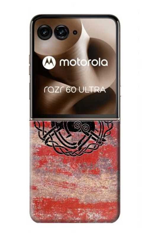 W3831 Viking Norse Ancient Symbol Case Cover Custodia e Flip Case per Motorola Razr 60 Ultra, Razr Ultra 2025