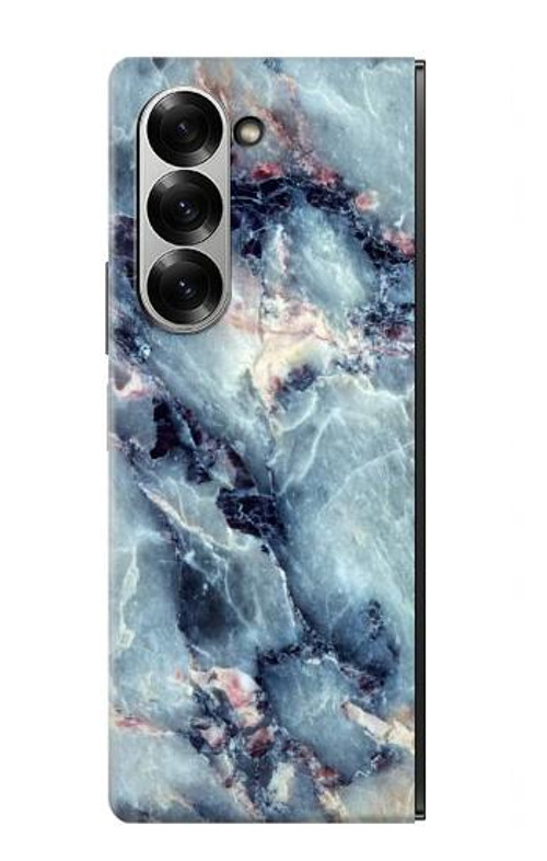 W2689 Blue Marble Texture Graphic Printed Case Cover Custodia e Flip Case per Samsung Galaxy Z Fold 7