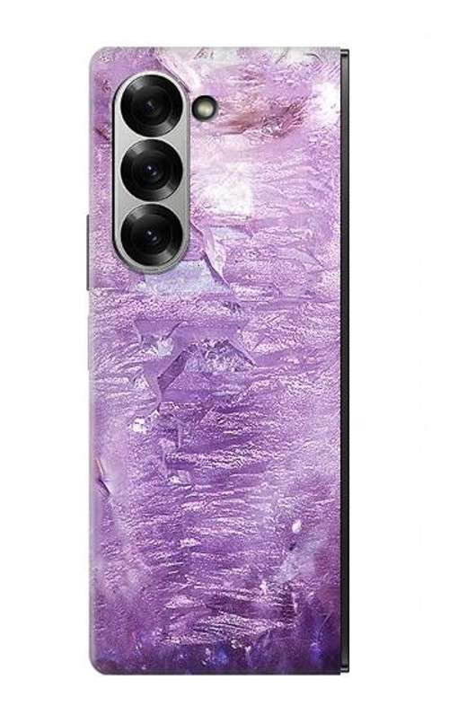W2690 Amethyst Crystals Graphic Printed Case Cover Custodia e Flip Case per Samsung Galaxy Z Fold 7
