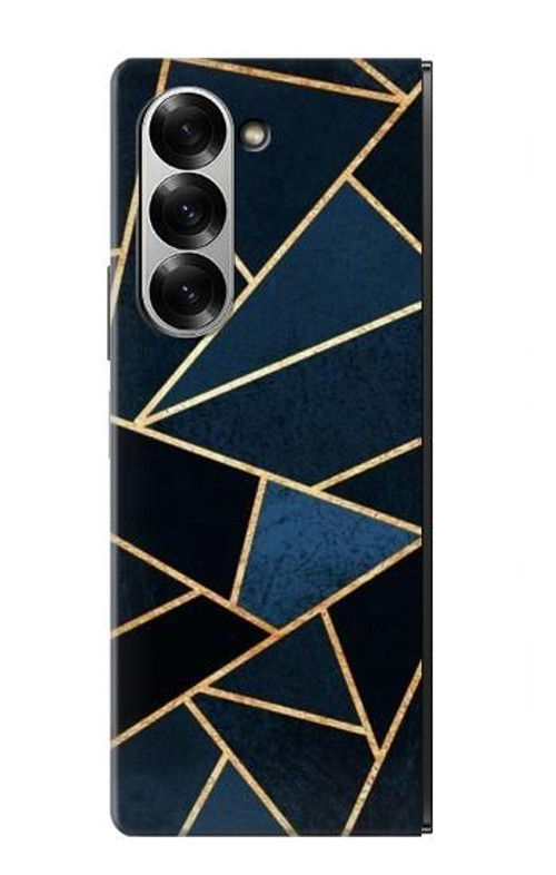 W3479 Navy Blue Graphic Art Case Cover Custodia e Flip Case per Samsung Galaxy Z Fold 7