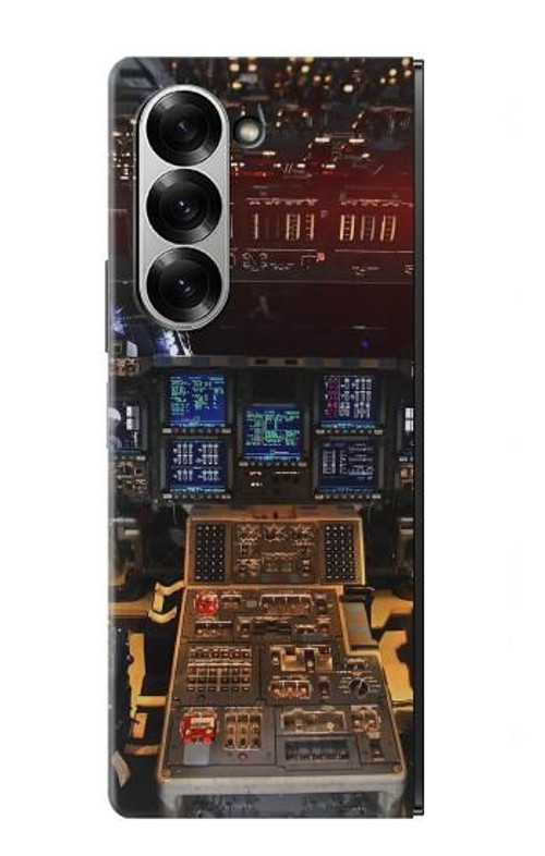 W3836 Airplane Cockpit Case Cover Custodia e Flip Case per Samsung Galaxy Z Fold 7