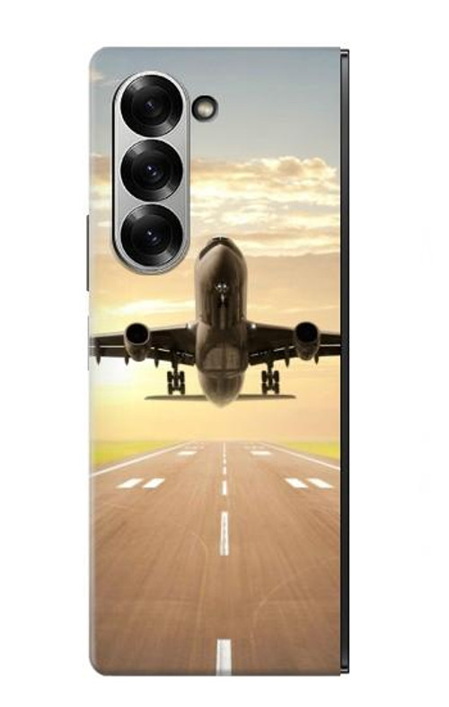 W3837 Airplane Take off Sunrise Case Cover Custodia e Flip Case per Samsung Galaxy Z Fold 7