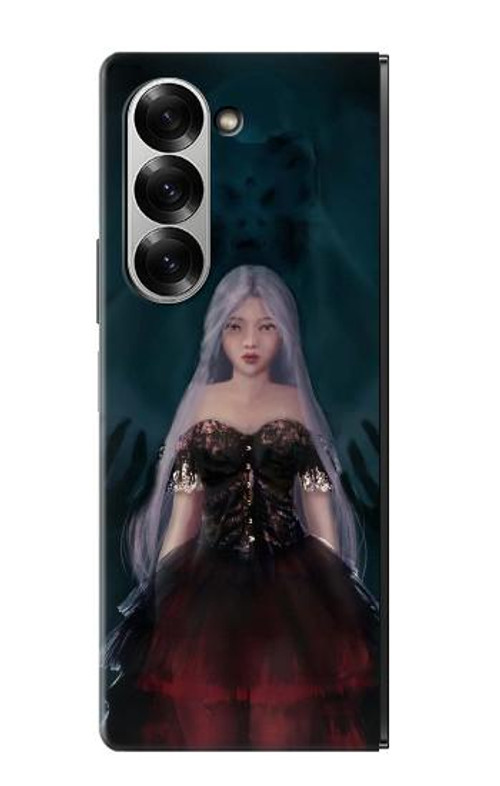 W3847 Lilith Devil Bride Gothic Girl Skull Grim Reaper Case Cover Custodia e Flip Case per Samsung Galaxy Z Fold 7