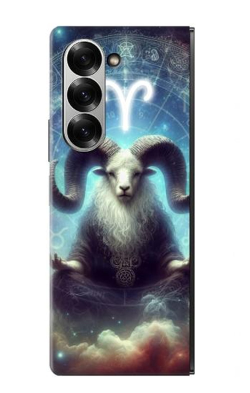 W4002 Mystical Zodiac Aries Case Cover Custodia e Flip Case per Samsung Galaxy Z Fold 7