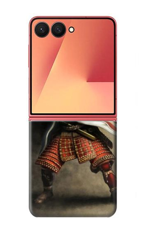 W0796 Japan Red Samurai Case Cover Custodia e Flip Case per Samsung Galaxy Z Flip 7