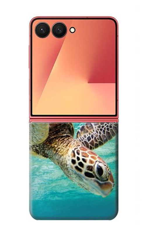 W1377 Ocean Sea Turtle Case Cover Custodia e Flip Case per Samsung Galaxy Z Flip 7