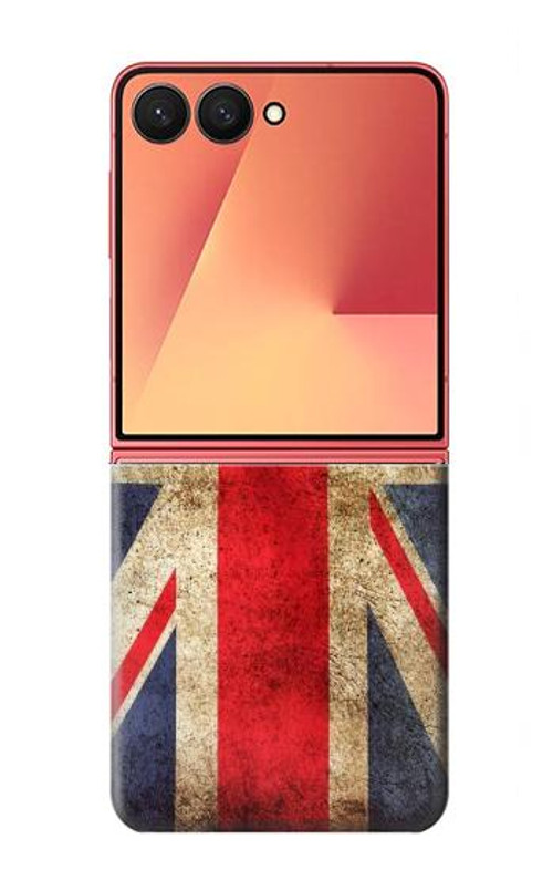 W2303 British UK Vintage Flag Case Cover Custodia e Flip Case per Samsung Galaxy Z Flip 7