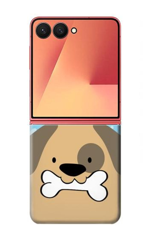 W2669 Cute Dog Paws Bones Cartoon Case Cover Custodia e Flip Case per Samsung Galaxy Z Flip 7