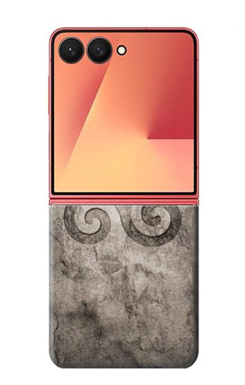 W2892 Triskele Symbol Stone Texture Case Cover Custodia e Flip Case per Samsung Galaxy Z Flip 7