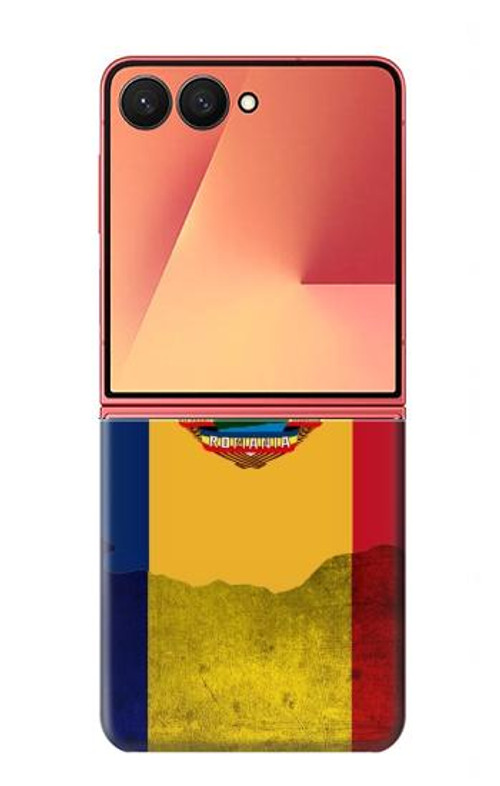 W3021 Romania Flag Case Cover Custodia e Flip Case per Samsung Galaxy Z Flip 7