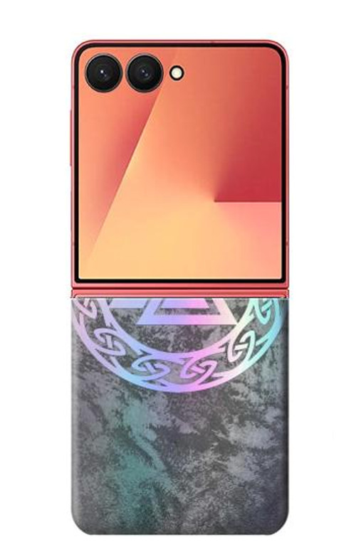 W3833 Valknut Odin Wotans Knot Hrungnir Heart Case Cover Custodia e Flip Case per Samsung Galaxy Z Flip 7
