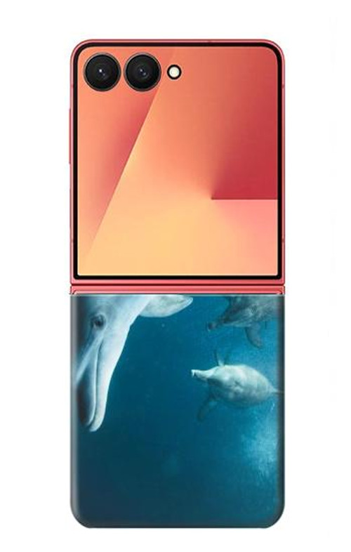 W3878 Dolphin Case Cover Custodia e Flip Case per Samsung Galaxy Z Flip 7