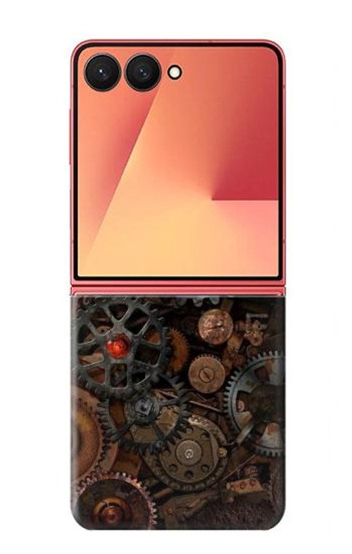 W3884 Steampunk Mechanical Gears Case Cover Custodia e Flip Case per Samsung Galaxy Z Flip 7
