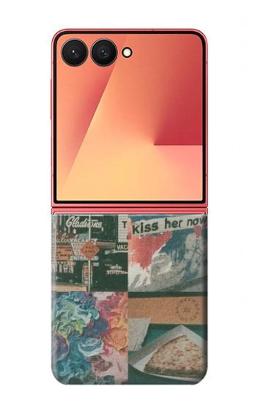 W3909 Vintage Poster Case Cover Custodia e Flip Case per Samsung Galaxy Z Flip 7