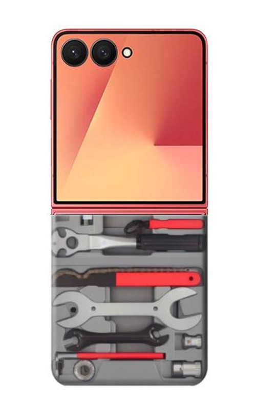 W3921 Bike Repair Tool Graphic Paint Case Cover Custodia e Flip Case per Samsung Galaxy Z Flip 7