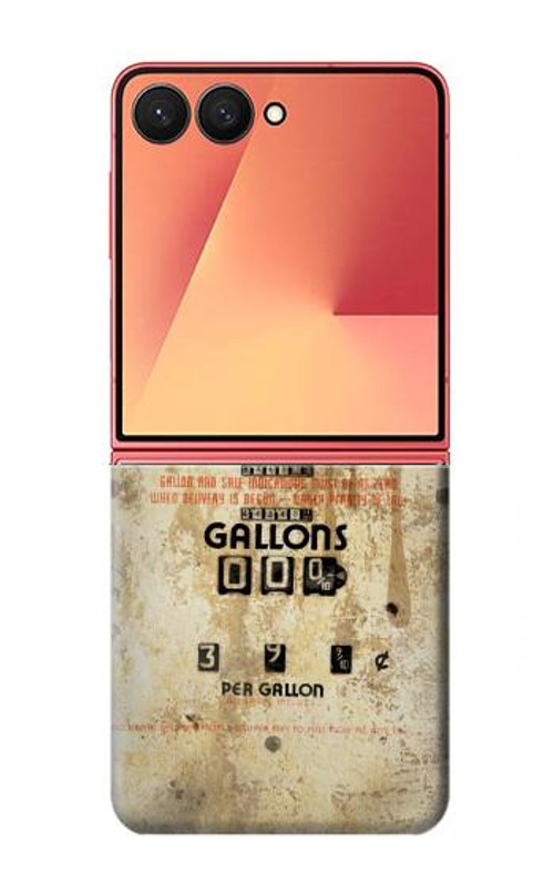 W3954 Vintage Gas Pump Case Cover Custodia e Flip Case per Samsung Galaxy Z Flip 7