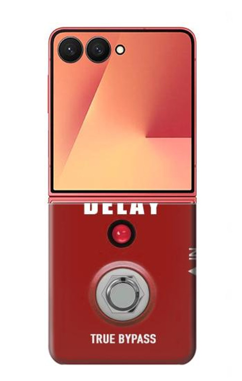 W4011 Red Guitar Analog Delay Graphic Case Cover Custodia e Flip Case per Samsung Galaxy Z Flip 7