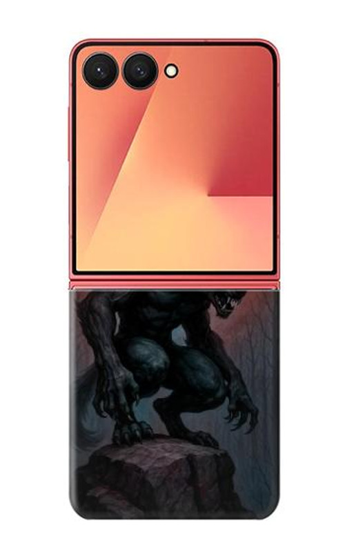 W4024 Werewolf Blood Moon Case Cover Custodia e Flip Case per Samsung Galaxy Z Flip 7