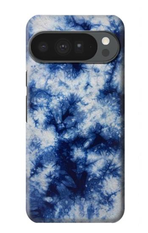 W3439 Fabric Indigo Tie Dye Case Cover Custodia e Flip Case per Google Pixel 10 Pro XL