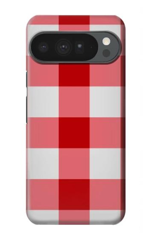 W3535 Red Gingham Case Cover Custodia e Flip Case per Google Pixel 10 Pro XL