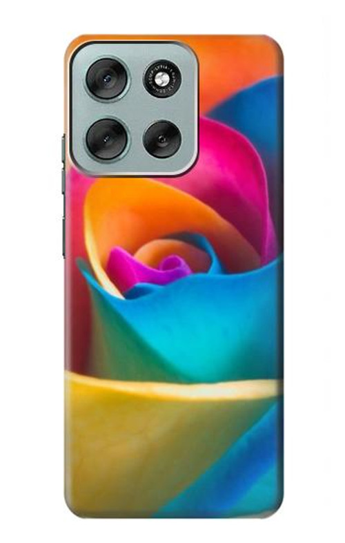 W1671 Rainbow Colorful Rose Case Cover Custodia e Flip Case per Motorola Moto G56 W1671 Rainbow Colorful Rose Case Cover Custodia e Flip Case per Motorola Moto G56