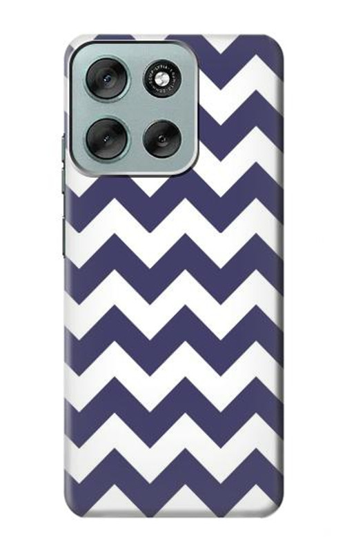 W2345 Navy Blue Shavron Zig Zag Pattern Case Cover Custodia e Flip Case per Motorola Moto G56 W2345 Navy Blue Shavron Zig Zag Pattern Case Cover Custodia e Flip Case per Motorola Moto G56