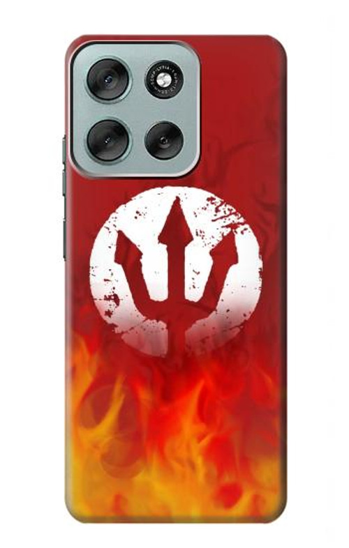 W2803 Fire Red Devil Spear Symbol Case Cover Custodia e Flip Case per Motorola Moto G56 W2803 Fire Red Devil Spear Symbol Case Cover Custodia e Flip Case per Motorola Moto G56