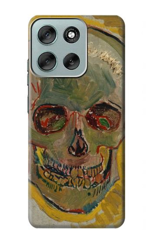 W3359 Vincent Van Gogh Skull Case Cover Custodia e Flip Case per Motorola Moto G56