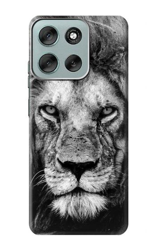 W3372 Lion Face Case Cover Custodia e Flip Case per Motorola Moto G56