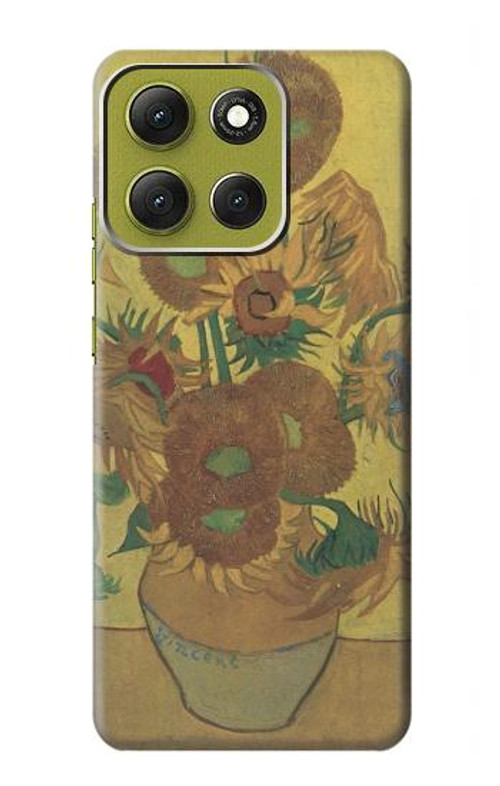 W0214 Van Gogh Vase Fifteen Sunflowers Case Cover Custodia e Flip Case per Motorola Moto G86 W0214 Van Gogh Vase Fifteen Sunflowers Case Cover Custodia e Flip Case per Motorola Moto G86