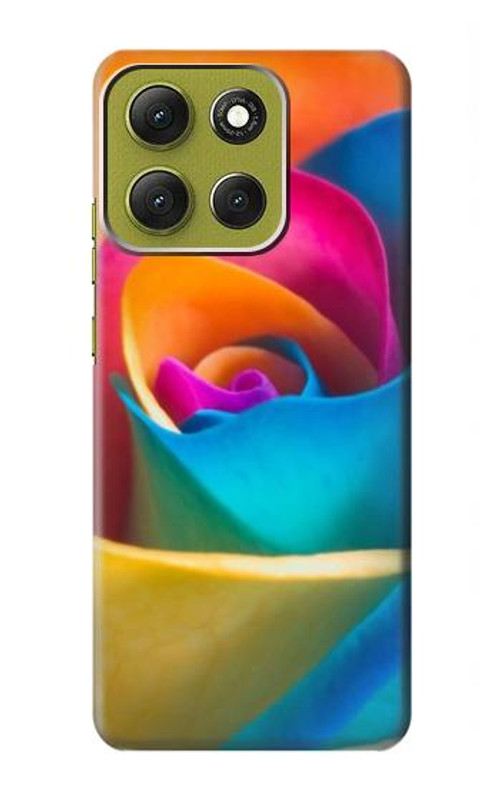 W1671 Rainbow Colorful Rose Case Cover Custodia e Flip Case per Motorola Moto G86 W1671 Rainbow Colorful Rose Case Cover Custodia e Flip Case per Motorola Moto G86