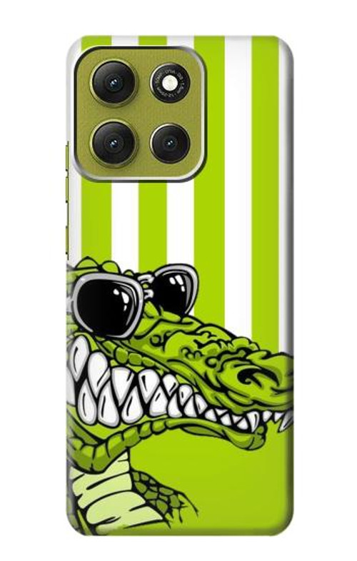 W2323 Funny Green Alligator Crocodile Case Cover Custodia e Flip Case per Motorola Moto G86 W2323 Funny Green Alligator Crocodile Case Cover Custodia e Flip Case per Motorola Moto G86