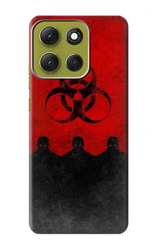 W2917 Biohazards Virus Red Alert Case Cover Custodia e Flip Case per Motorola Moto G86