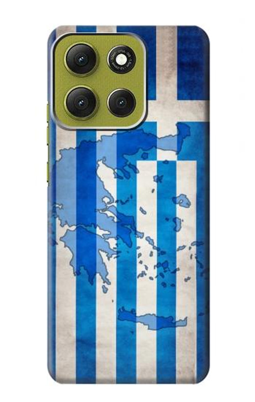 W2970 Greece Football Soccer Case Cover Custodia e Flip Case per Motorola Moto G86