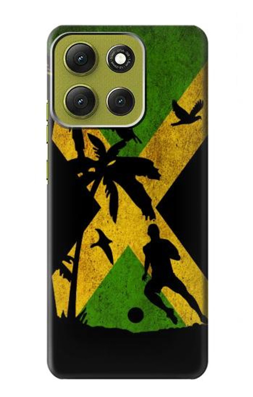 W2975 Jamaica Football Soccer Case Cover Custodia e Flip Case per Motorola Moto G86