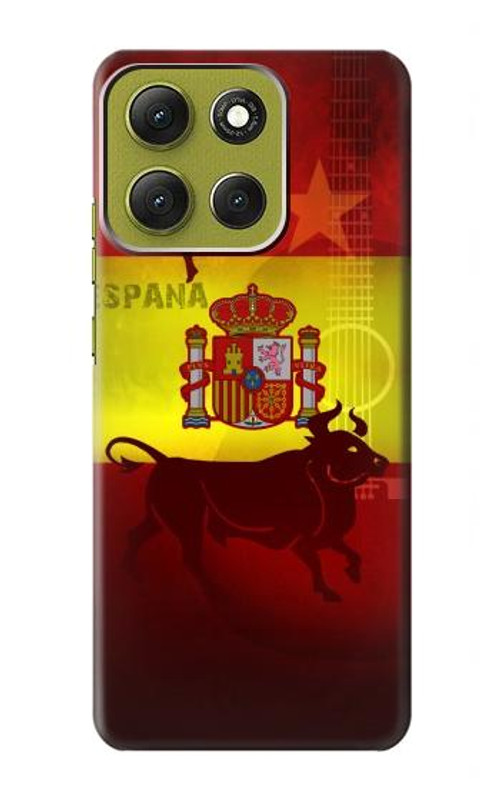 W2984 Spain Football Soccer Case Cover Custodia e Flip Case per Motorola Moto G86