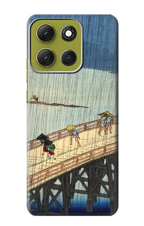 W3347 Utagawa Hiroshige Sudden shower Case Cover Custodia e Flip Case per Motorola Moto G86