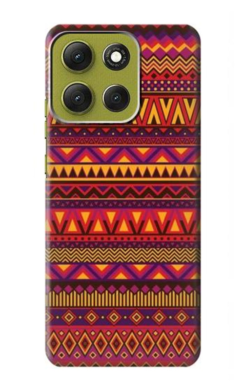 W3404 Aztecs Pattern Case Cover Custodia e Flip Case per Motorola Moto G86