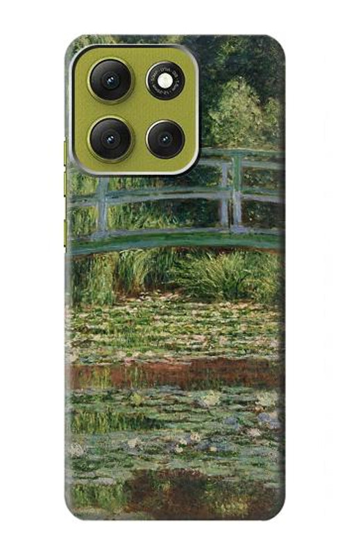 W3674 Claude Monet Footbridge and Water Lily Pool Case Cover Custodia e Flip Case per Motorola Moto G86