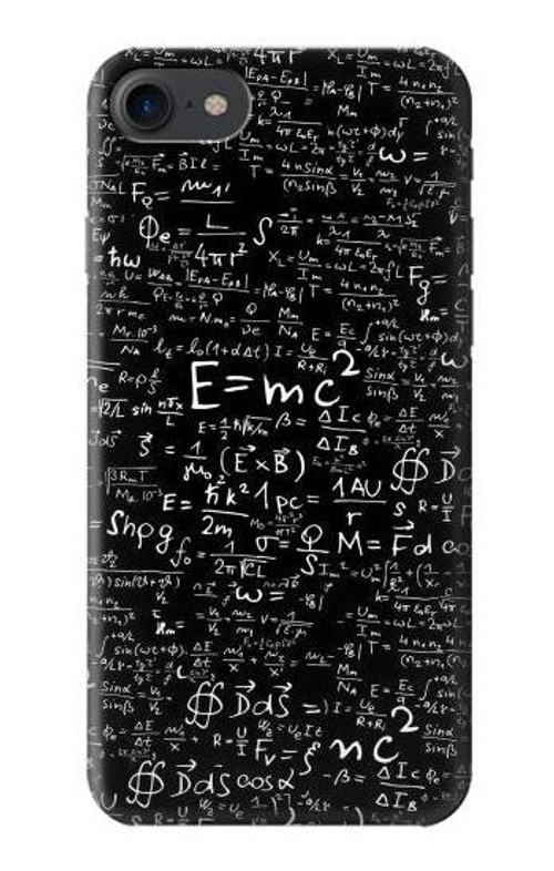W2574 Mathematics Physics Blackboard Equation Case Cover Custodia e Flip Case per iPhone 7, iPhone 8, iPhone SE (2020) (2022)