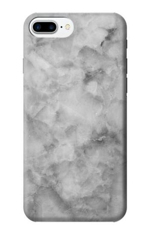 W2845 Gray Marble Texture Case Cover Custodia e Flip Case per iPhone 7 Plus, iPhone 8 Plus