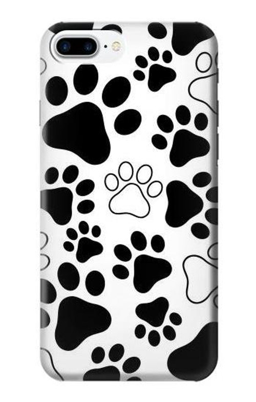 W2904 Dog Paw Prints Case Cover Custodia e Flip Case per iPhone 7 Plus, iPhone 8 Plus