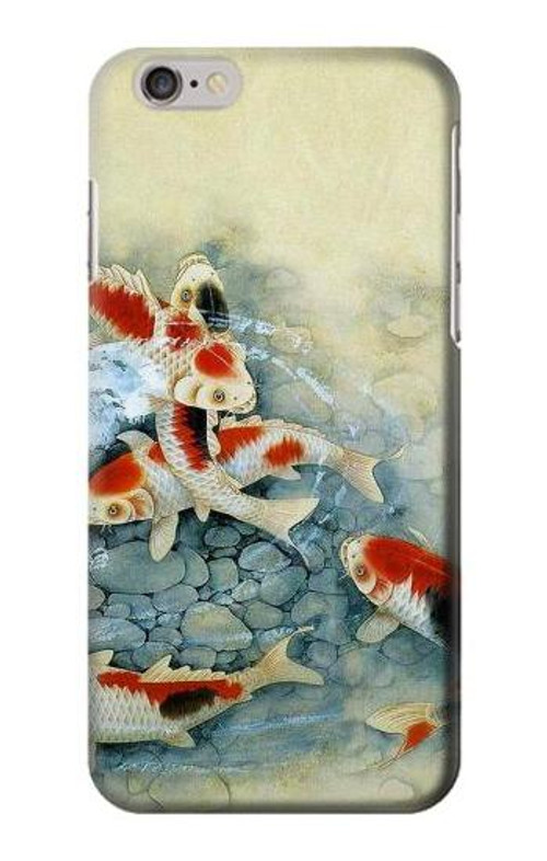 W1654 Koi Carp Fish Art Painting Case Cover Custodia e Flip Case per iPhone 6 6S
