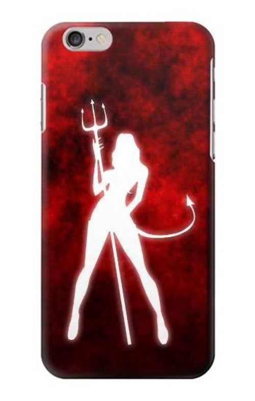 W2455 Sexy Devil Girl Case Cover Custodia e Flip Case per iPhone 6 Plus, 6S Plus