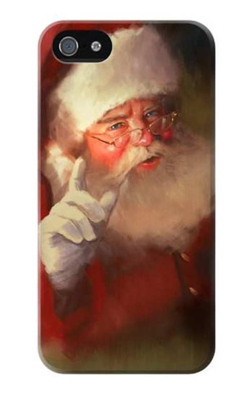 W1144 Xmas Santa Claus Case Cover Custodia e Flip Case per iPhone 5 5S SE